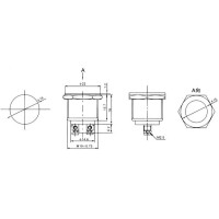 Taster vandalensicher IP40 2A 250 VAC