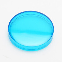 Linsen Kappe f&uuml;r 61 mm leuchttaster rund Farbe blau