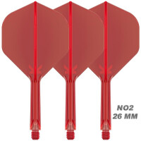 K-FLEX (3 Stk) Flight & Schaft (No 2) rot