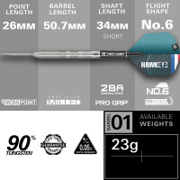 23g Steel Dartset Kevin Doets 90% SP 2024