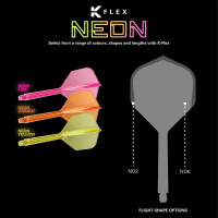 K-FLEX (3 Stk) Flight & Schaft (No 2) neon gelb