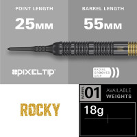 Soft Dartset (3 Stk) Josh Rock Brass 18g 2025