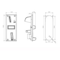 Frontplatte Kunststoff KF 63 x 155 mm f&uuml;r EMP AL66S