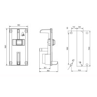Frontplatte Kunststoff CP 60 x 120 mm f&uuml;r EMP AL66S