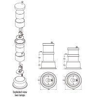 Toplight 3 fach ge/rt/gn  Chrom Tower