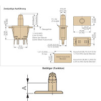 Serviceschalter 2 polig 4.8 x 0.5 mm E78-00A
