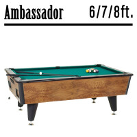 Billardtisch Ambassador 6 -7 - 8 ft mit  gallery
