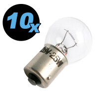 Lampe 28 Volt 25 Watt Ba15S, 10 St&uuml;ck