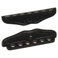 Queue Wand Halter f&uuml;r 6 Queues Holz schwarz, Luxus