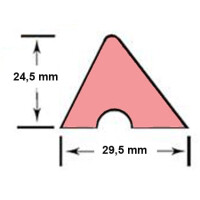 Bandengummi 122 cm 48" Set 6 Stück