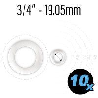 Flipper Gummi wei&szlig;, Innendurchmesser 19 mm,...
