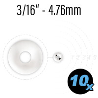 Flipper Gummi wei&szlig;, Innendurchmesser 4 mm,...
