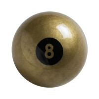 Poolball Nr. 8 " The Golden gallery 18_2nd
