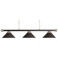 Lampe 3 flammig Lampenschirm Leder schwa gallery