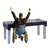 Fussballtisch Garlando Special Champion, Glasspielfeld, Safe