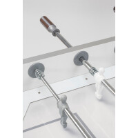 Football Table Garlando G500, Glass Playfield, Safety-Rods