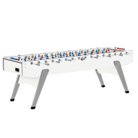 Fussballtisch Garlando XXL wei&szlig;, HPL-Spielfeld