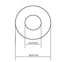 Plastikring für Gummipuffer, für Durchmesser 16...