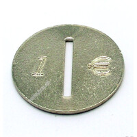 Einwurfblech 1,00 Euro, Garlando gallery