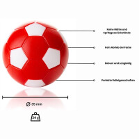 Ball für Fußballtisch rot/weiß  D 35 mm ca. 24 g