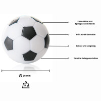 Ball für Fußballtisch schwarz/weiß  D 35 mm ca. 24 g