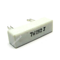 2K2  Widerstand 7 Watt 5 %