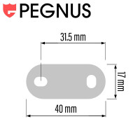 Machine Service Lock Set 2 pcs Pegnus KA C1403 Lenght 16 mm - 5/8" 22,2 mm - 7/8" 28.6 mm - 1 1/8"