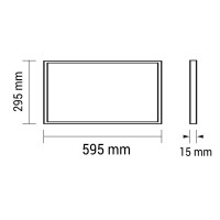 Led Paneel 60x30 cm 24 Watt kalt weiss