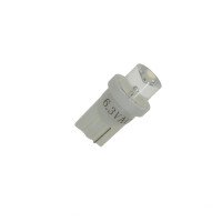 LED 6,3 Volt klare konkave Linse  140° Angles T10 Wedgbase