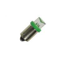 LED BA9S 6,3 Volt AC klare konkave Linse 140°