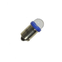 LED BA9S 6,3 Volt AC kurze klare Linse 90°