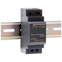 Schaltnetzteil, Hutschiene, 24 W, 12 V, 2  A