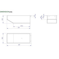 Kassenbehälter 188x78x60mm  gallery 2_2nd