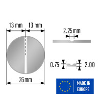 Jeton E2 T26 1S 100 Stück 26 x 2mm 1S