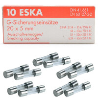 2 Amp. 5x20mm flink Glasrohrsicherung gallery