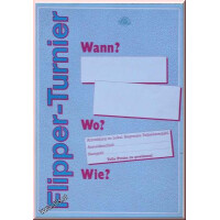 Werbeplakat für Flipperturnier 42x6 gallery