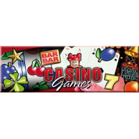Werbeschild "Casino Games" 75c gallery