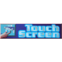 Werbeschild "Touchscreen" Gast gallery