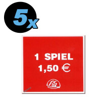 Aufkleber 1 Spiel 1,50 Euro 50x45mm gallery