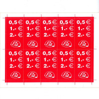 Aufkleber "0,5 1,- 2,- Euro 16x29mm gallery