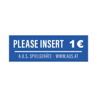Aufkleber Einwurf 1 Euro 30 x 10 mm, 5 S gallery