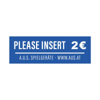 Aufkleber Einwurf 2 Euro 30 x 10 mm, 5 S gallery