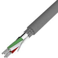 Kabel geschirmt 4 adrig 24AWG farbig per gallery
