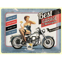 Blechschild "Best garage for motorc gallery