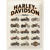 Blechschild - Harley Davidson Models - M gallery
