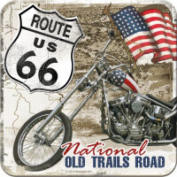 Metall Untersetzer - Route 66 Old Trails gallery