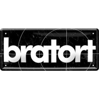 Metallschild  28x12 cm BRATORT gallery
