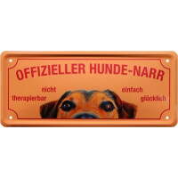 Metallschild  28x12 cm Offizieller Hunde gallery