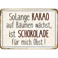 Kulthänger Blechschild Kakao ist Sc gallery