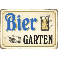 Hänge Blechschild Biergarten gallery